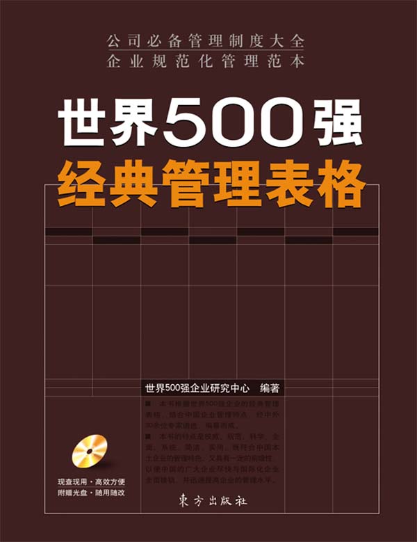 世界500強經(jīng)典管理表格